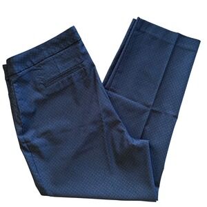 Adrienne Vittadini Womens Black Textured Straight Leg Pants Size 14W‎